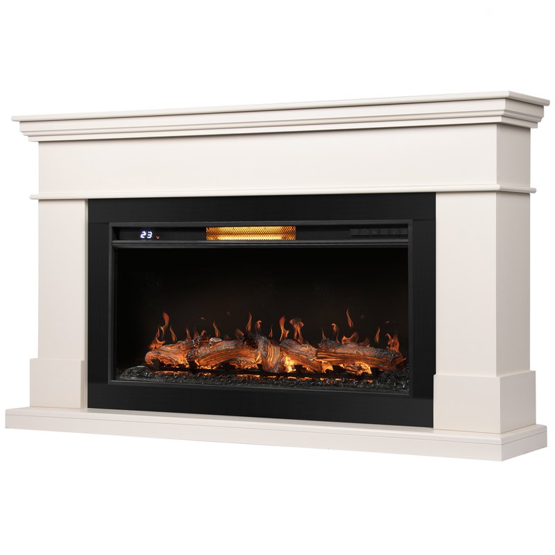 Royal Thermo Очаг Aurora RTFP/P-AR40LS + портал California 40, молочный